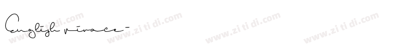 English virace字体转换